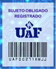 Sujeto obligatorio registrado UAF
